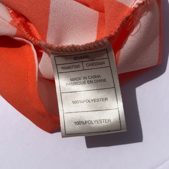 Jack by BB Dakota Crop Top Orange Stripe XS - Picture 4 of 4